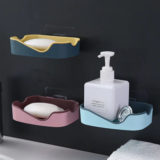 1Pc Double Layer Drain Soap Holder